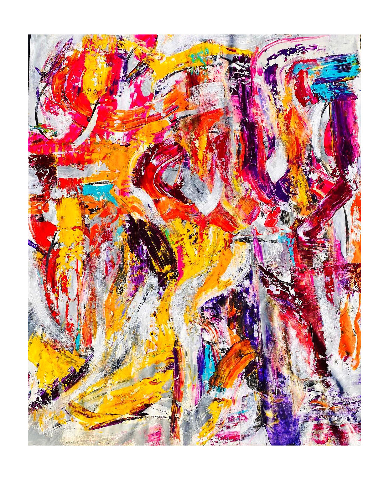 Dawn | 84x70 | Acrylic on Unstretched Canvas